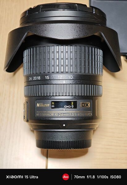 NIKKOR AF-S 10-24mmレンズ Nikon純正+kenkoレンズ保護フィルター付き 極美品