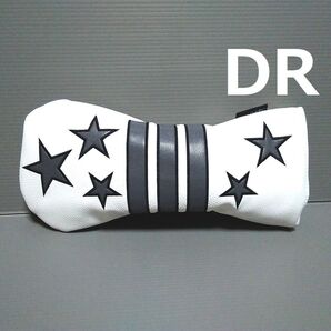 ヘッドカバー【ドライバー用 スター】ホワイト DR ST 新品
