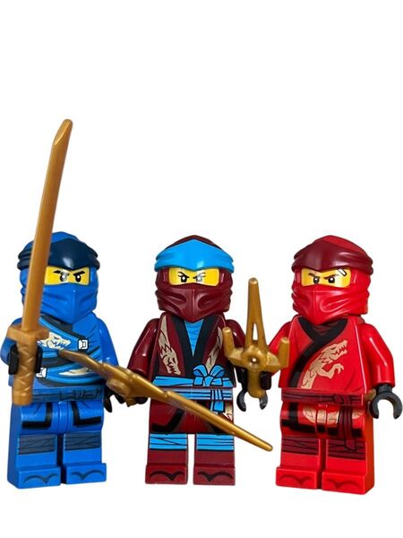レゴ LEGO ミニフィグ ニンジャゴー ジェイ ニャー カイ 3体+アイテム付