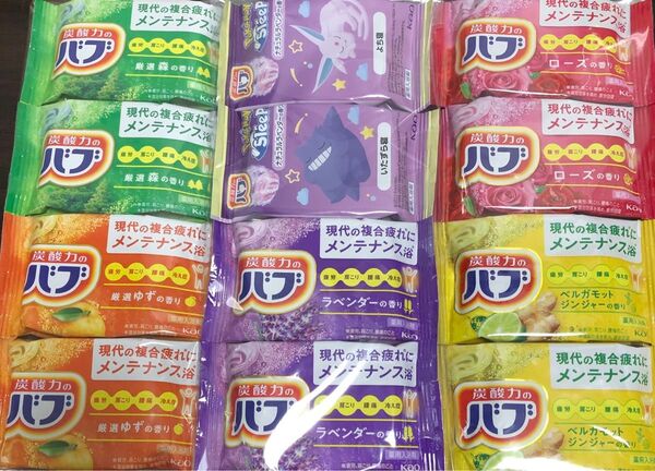 花王の入浴剤 炭酸力のバブ! 6種類12錠♪ お風呂リラクゼーション