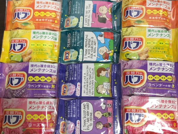 花王の入浴剤 炭酸力のバブ! 数量限定バブピー入り♪12錠の入浴剤をお楽しみください♪