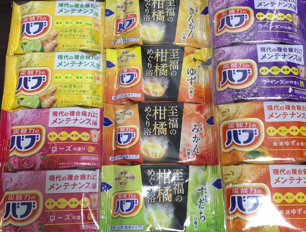 花王の入浴剤 炭酸力のバブ! 12錠の入浴剤をお楽しみください♪