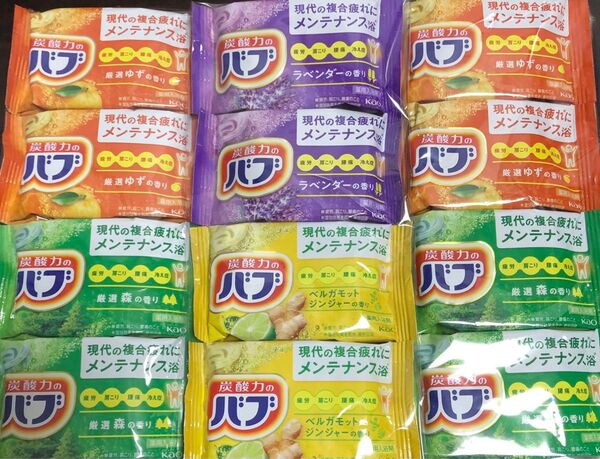 花王の入浴剤 炭酸力のバブ! 12錠の入浴剤をお楽しみください♪