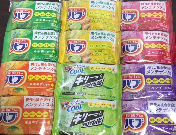 花王の入浴剤 炭酸力のバブ! 12錠の入浴剤をお楽しみください♪