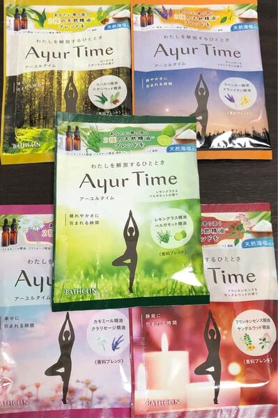 BATHCLIN Ayur Time 入浴剤アソート 5個セット