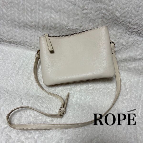 ROPE ロペ ショルダーバッグ サコッシュ 白