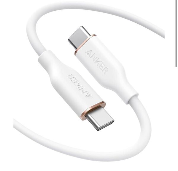 Anker PowerLine III Flow USB-C & USB-C 1.8m絡まないケーブル 100W 結束バンド付新品