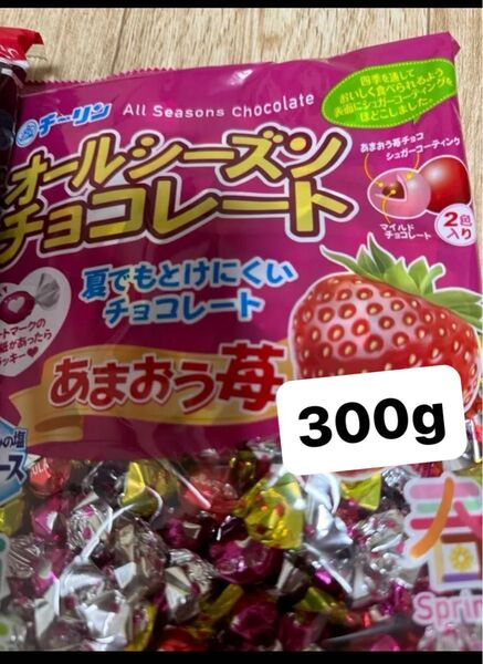 300g チーリン製菓 オールシーズンチョコ あまおう苺味 新品未開封