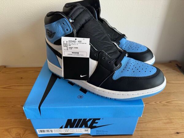 新同品 Nike Air Jordan 1 UNC Retro High OG University Blue/UNC Toe