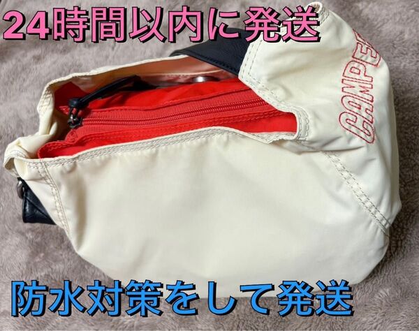 カンペール ショルダーバッグ バルデモッサ ピュアホワイト ナイロン