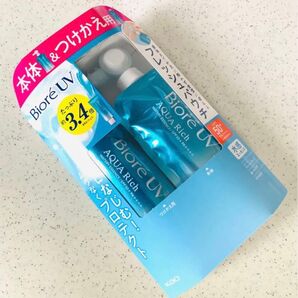 ビオレUV アクアリッチ ウォータリーエッセンス フレッシュパウチ 120g×② ビオレ