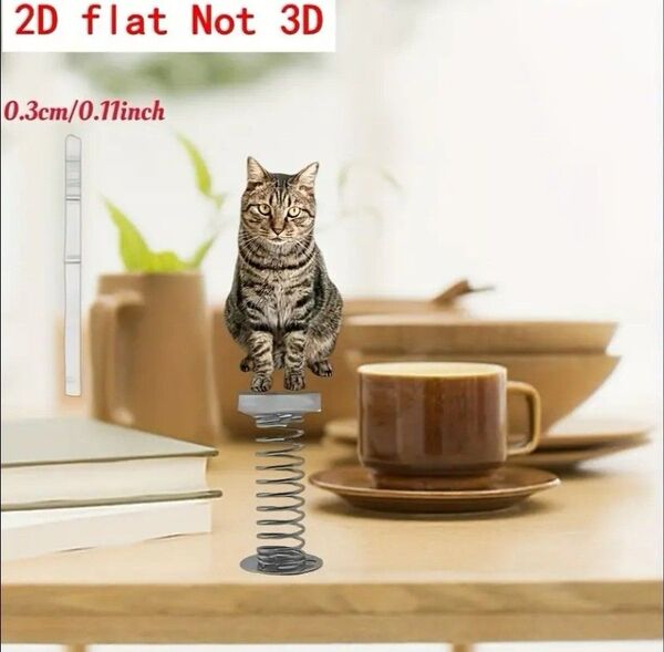 キジトラ カーアクセサリー インテリア バネタイプ 猫 ネコ ねこ アクリル