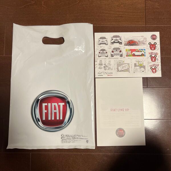 【非売品】FIATフィアット ステッカー&カタログパンフレットCinquecento チンクェチェント