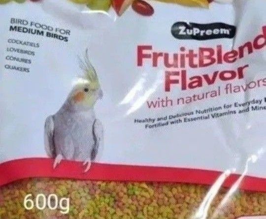 ズプリーム フルーツブレンド オカメインコ 600g