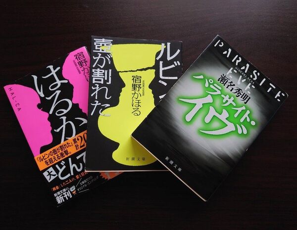 【朝読書などに】文庫本3点セット パラサイト・イヴ 瀬名秀明 ルビンの壺が割れた はるか 宿野かほる