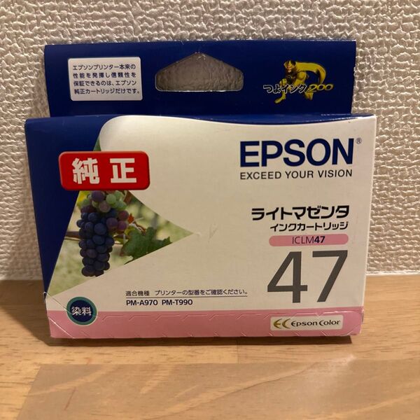 エプソン 純正 インクカートリッジ ブドウ ICLM47 ライトマゼンタ