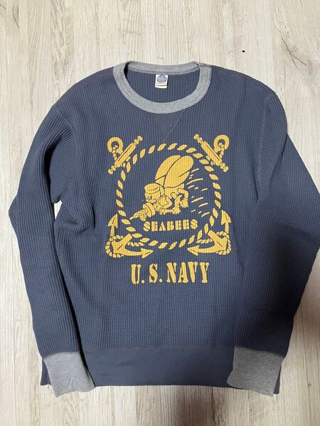 トイズマッコイ サーマルロンT ネイビー U.S.NAVY ミリタリー サイズ M