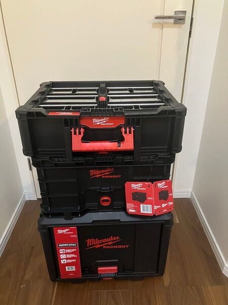3点セット キャビネットxコンテナxチルトビンオーガナイザー ミルウォーキーパックアウトmilwaukee packout