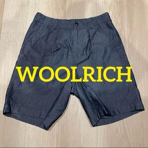 WOOLRICH ウールリッチ ハーフパンツ キャンバス デニム ワイドショーツ ワイドパンツ