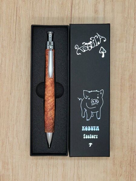 新品 こぶた工房 極上花梨瘤 シャープペンシル0.5㎜