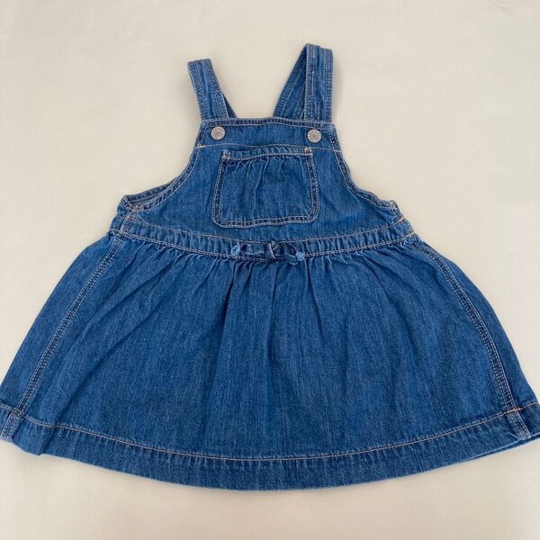 GAP デニムワンピース 80cm デニム スカート ジャンパースカート