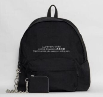 ■激レア■コムデギャルソン クリスマス限定バックパック-シルバーチェーン&L字型ミニ財布付-オム プリュス カスタマイズ■新品タグ付