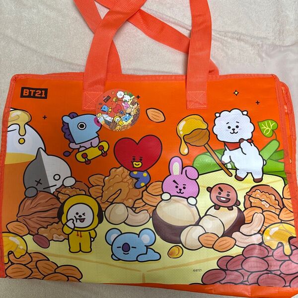 BT21 エコバッグ オレンジ 未使用に近い