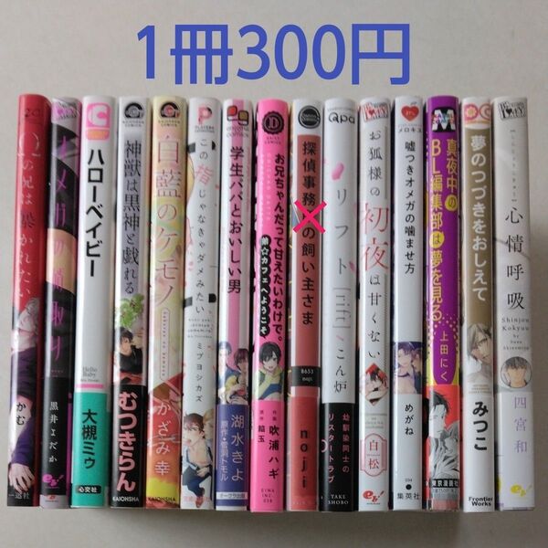 BLコミック/中古/まとめ売り/バラ売り/1冊300円~