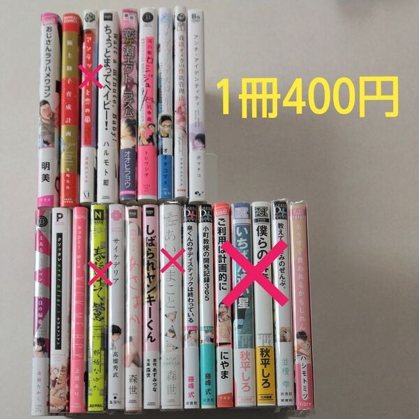 BLコミック/中古/まとめ売り/バラ売り/1冊400円~