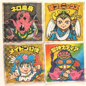 No.5聖フェニックス No.16ネロ魔身 No.30聖神ナディア No.67メイドン幻使 40周年ヘッドだらけのビックリマン新品