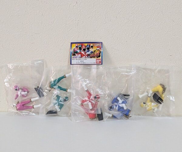 バンダイ HGシリーズ 救急戦隊ゴーゴーファイブ 5種 フィギュア ガシャポン