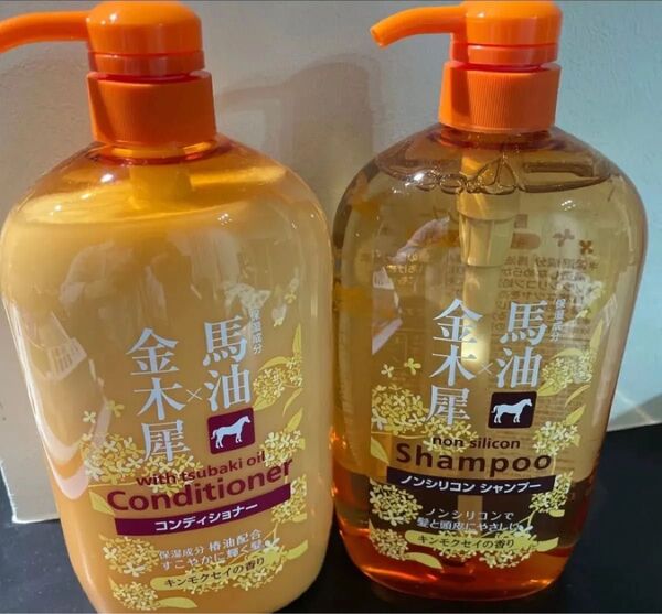 金木犀 キンモクセイ 馬油 シャンプー コンディショナー1000ml