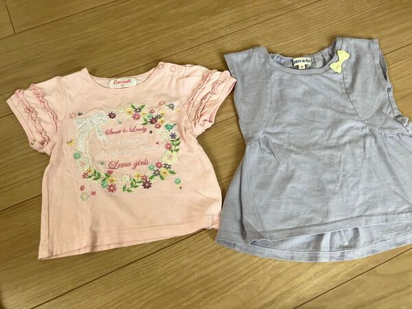 女の子 半袖Tシャツ 90サイズ 2枚セット