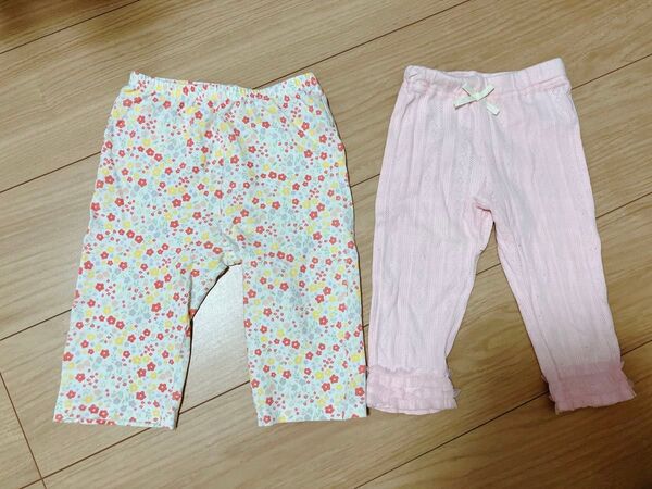 女の子 レギンス パンツ 花柄 100サイズ