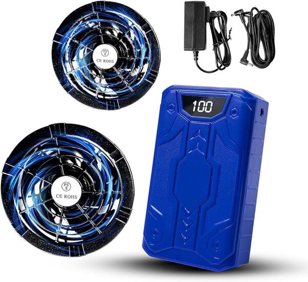 2025暴風新登場40V/30000mAh ファンバッテリーセット 空調作業服用
