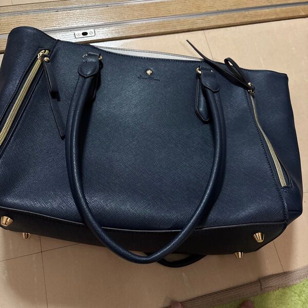 レディース ビジネス トート ネイビー バッグ A4収納可