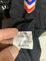 STYLE EYES SPORTSWEAR スタイルアイズ　CHEVRON DEALER シェブロン　チェーン刺繍ワークシャツ　黒 M 15-15 1／2 東洋エンタープライズ_画像7
