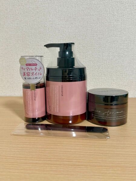 新品 cocone ココネ クレイクリームシャンプー スムース ヘアエッセンスオイル モイスチュアリペアマスク 3点セット