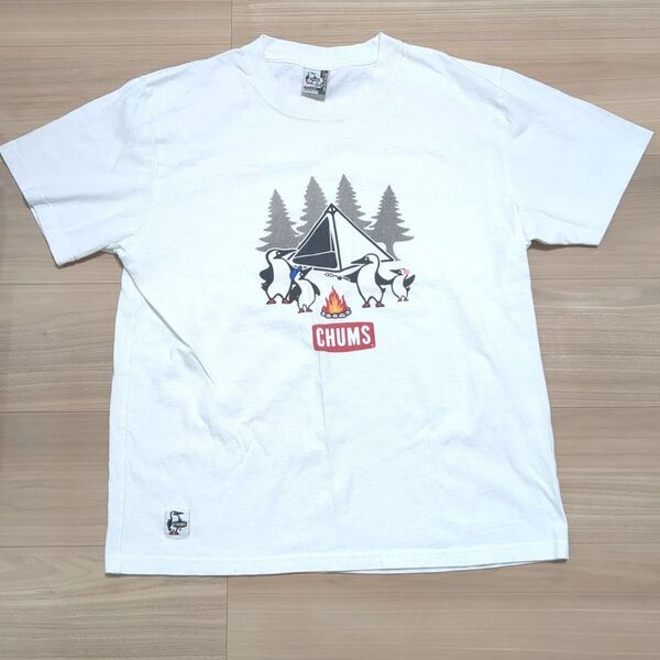 チャムス Tシャツ 半袖 サイズМ キャンプ アウトドア