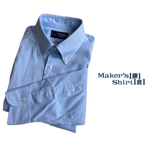 美品 Maker's Shirt KAMAKURA 鎌倉シャツ★Xinjlang80 ボタンダウンシャツ 41-89 日本製