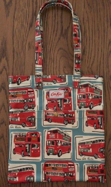 キャスキッドソン Cath Kidston ロンドンバス ダブルデッカー トートバッグ バッグ エコバッグ 総柄 ブックバッグ