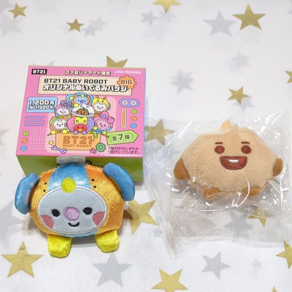 BT21 BABY ROBOT BIG ぬいぐるみバッジ COYA ぬいぐるみキーホルダーSHOOKY