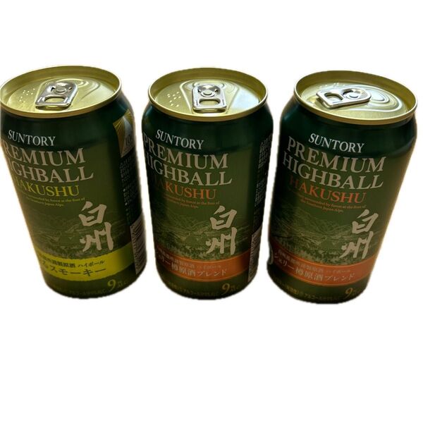 SUNTORY プレミアムハイボール 白州 香るスモーキー 350ml缶&シェリー樽原酒ブレンド