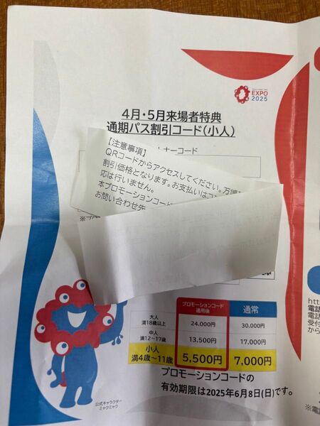 万博 通期パス 割引コード 小人 子供 関西万博