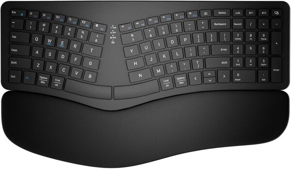 Ewin エルゴノミクス キーボード Bluetooth 2.4G+Bluetooth両対応 ワイヤレスキーボード 無線