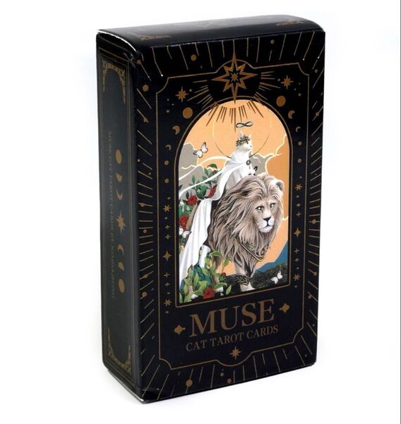 ミューズキャット タロットカード 猫の鮮やかなタロットカード MUSE 占い タロットデッキ ネコ ライオン トランプ