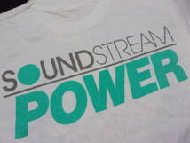 80's Soundstream Power Tシャツ size M 80年代 USA製 Old Vintage Hanes ヘインズ サウンドストリーム Audio 音楽機材 音響機器_画像4