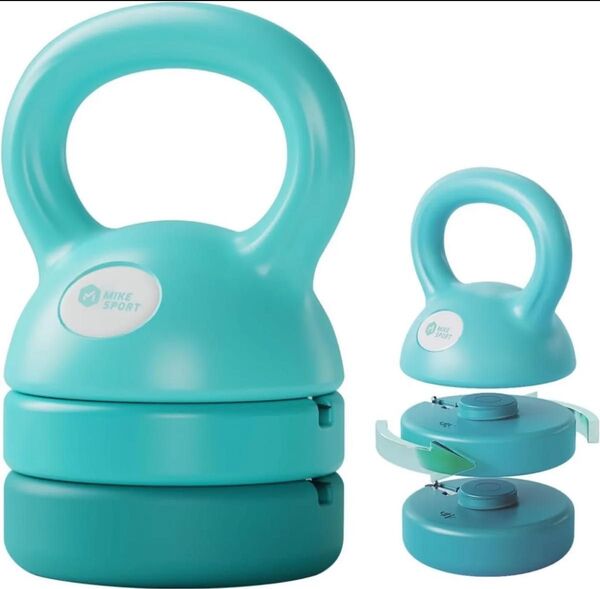 可変式ケトルベル 3in1 初心者向け 5LB 8LB 12LB プレート調節可能