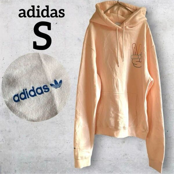 adidas ピンク パーカー S オリジナル スウエット プルオーバー ピース
