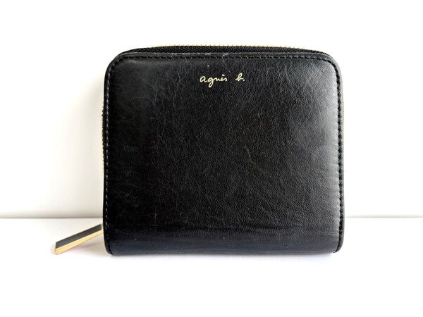 agnes b. アニエスベー 二つ折り財布 ブラック